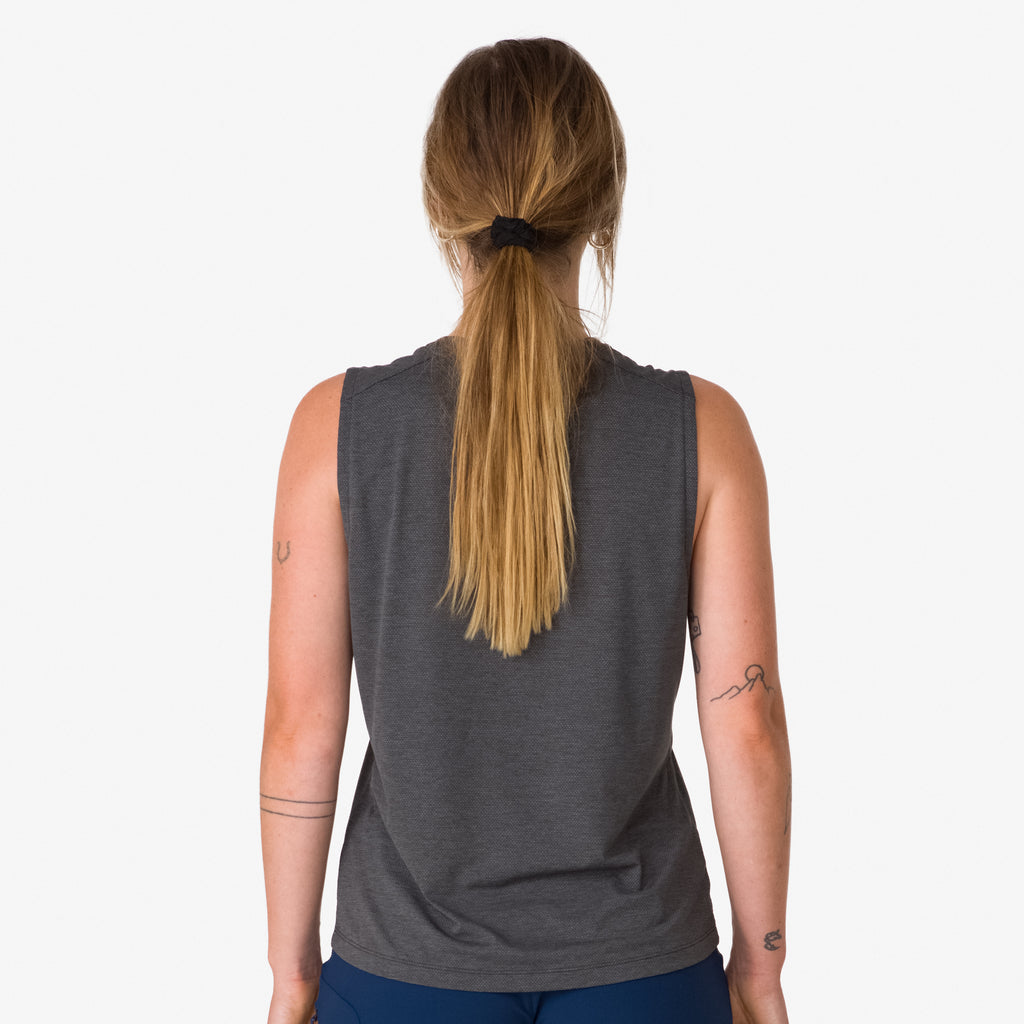 Women's Trail Tank - Black/Light Grey