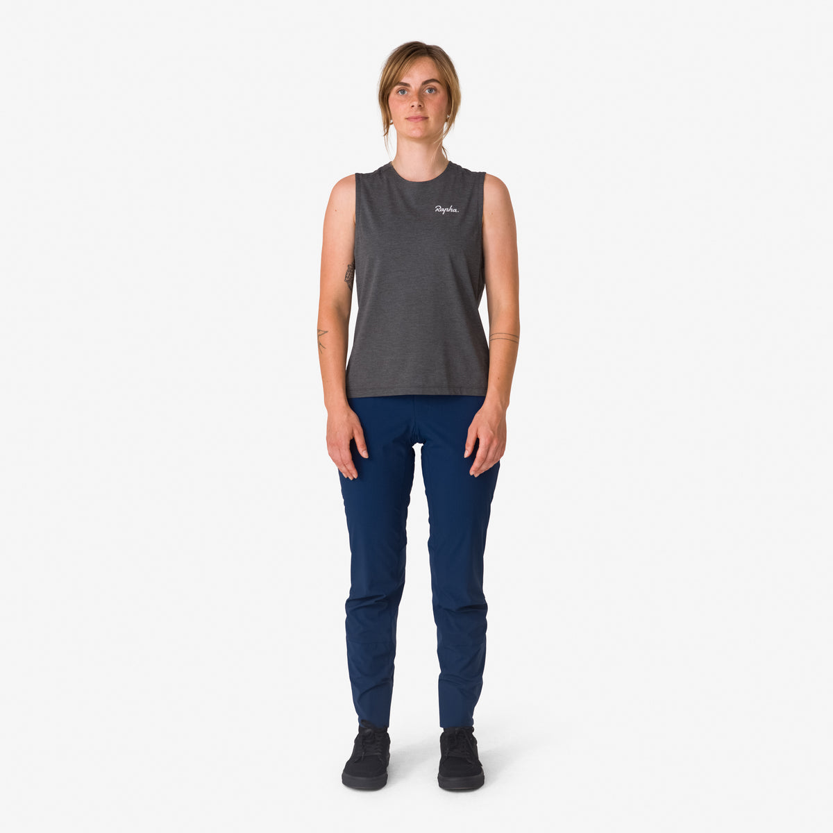 Women's Trail Tank - Black/Light Grey