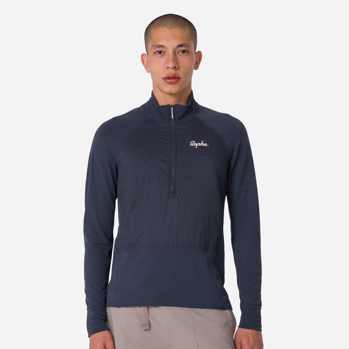 Men's Explore Zip Neck Pullover - Dark Grey