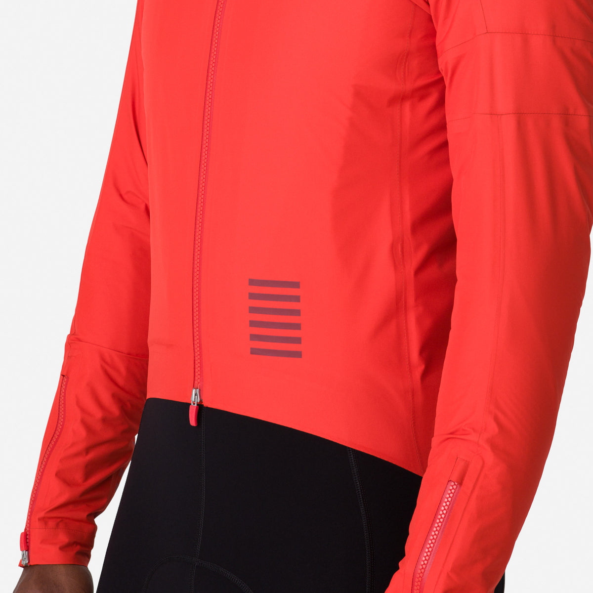 Men's Pro Team Insulated GORE-TEX Rain Jacket - Red/Dark Red