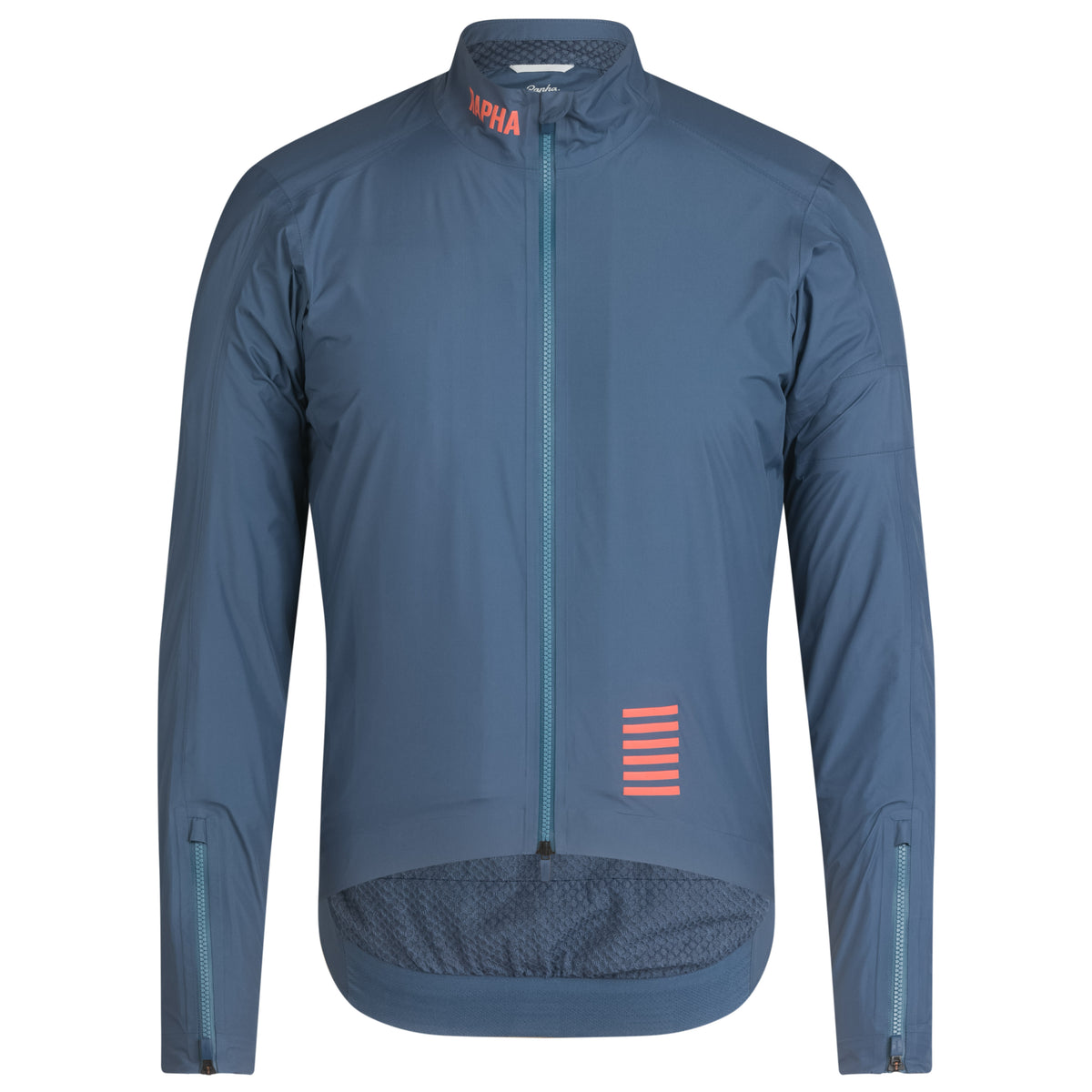 Men's Pro Team Insulated GORE-TEX Rain Jacket - Blue/Peach