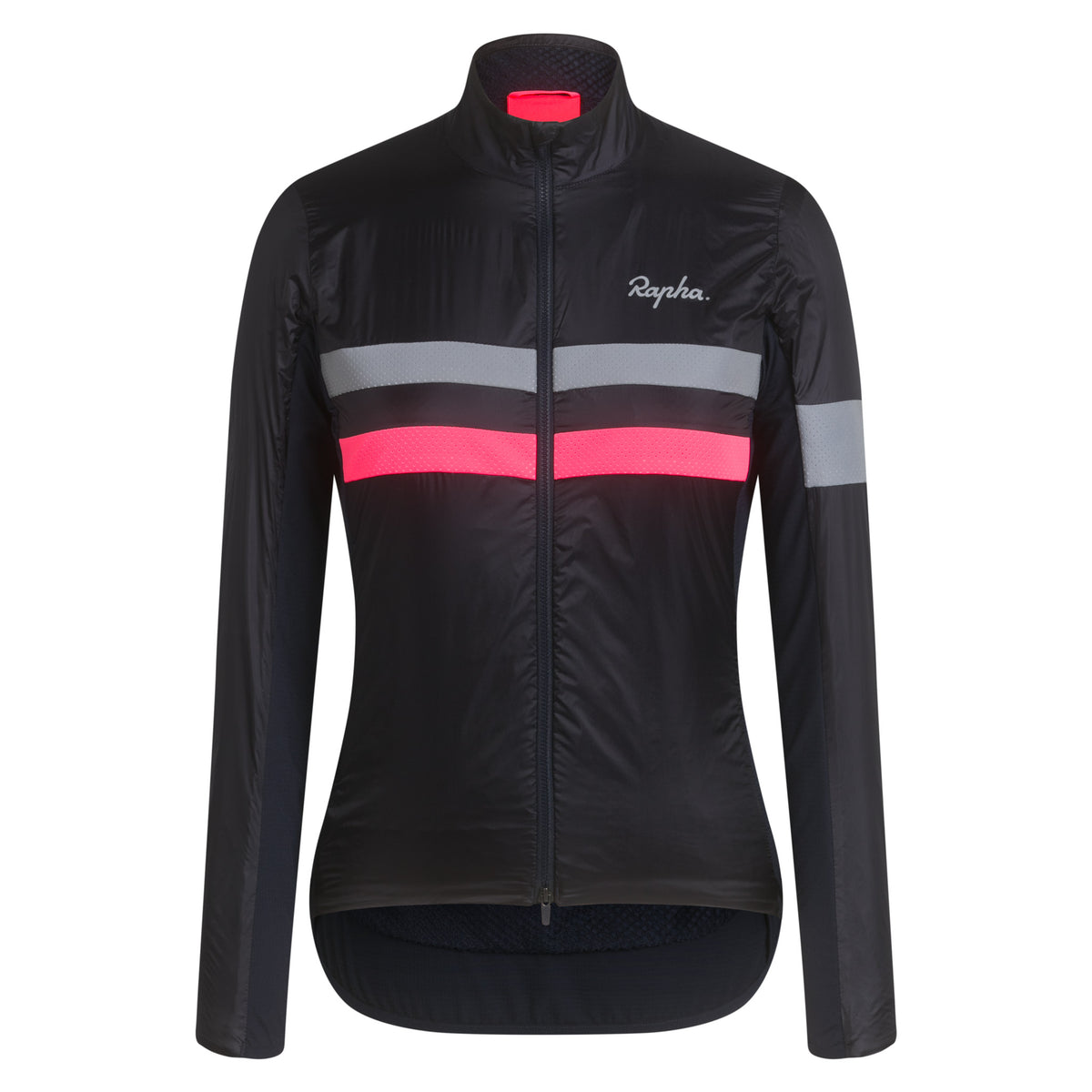 Women's Brevet Insulated Jacket - Dark Navy/High-Vis Pink/White