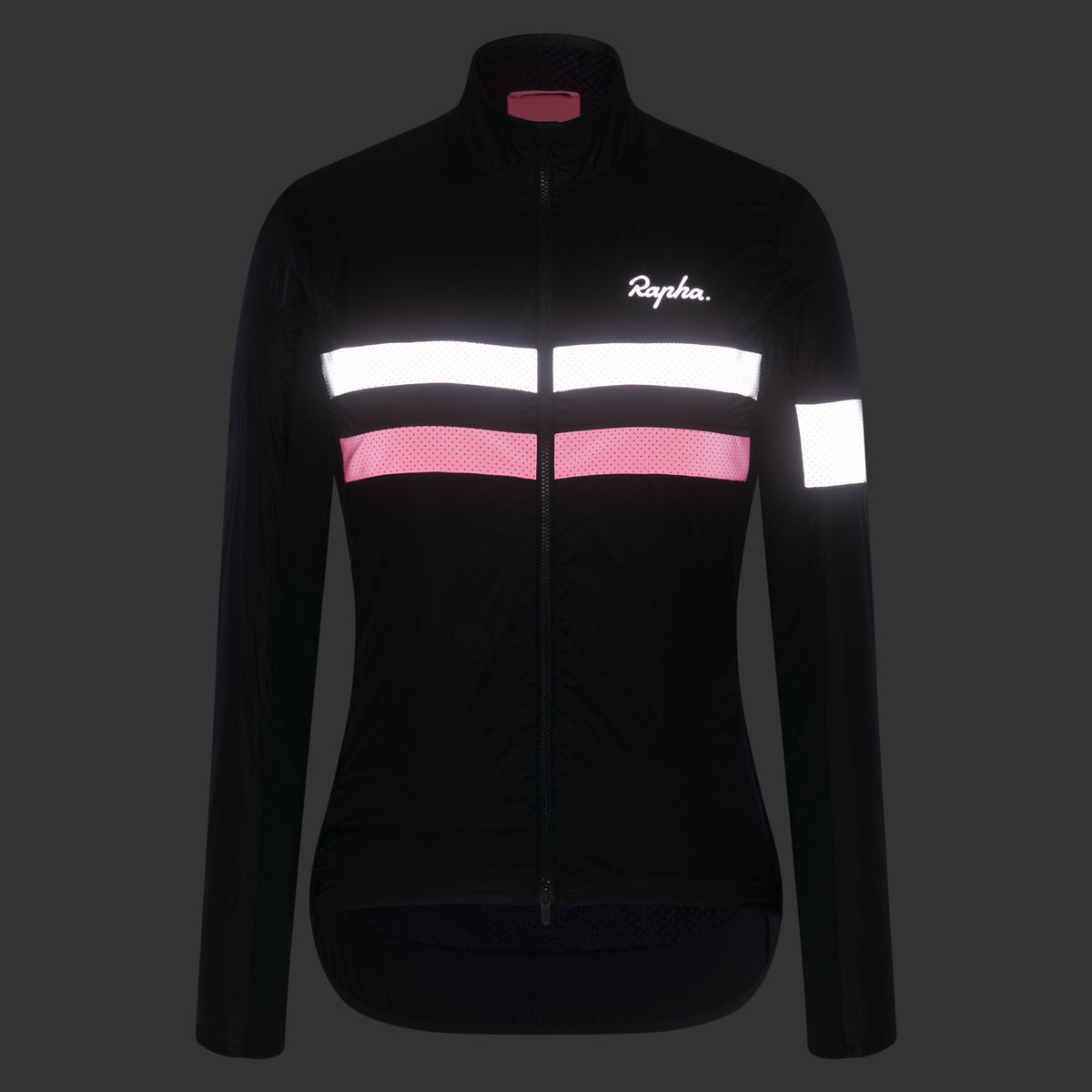 Women's Brevet Insulated Jacket - Dark Navy/High-Vis Pink/White