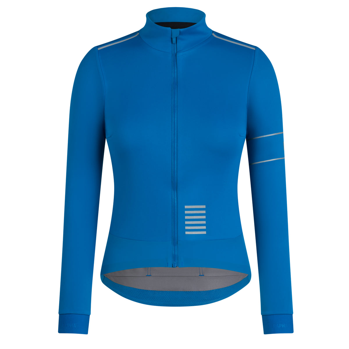 Women's Pro Team LS Windstopper Jersey - Petrol Blue/Silver Reflective