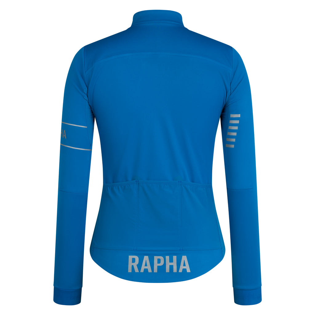 Women's Pro Team LS Windstopper Jersey - Petrol Blue/Silver Reflective