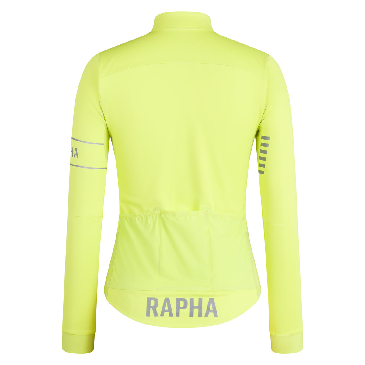 Women's Pro Team LS Windstopper Jersey - Bright Lime/Silver Reflective