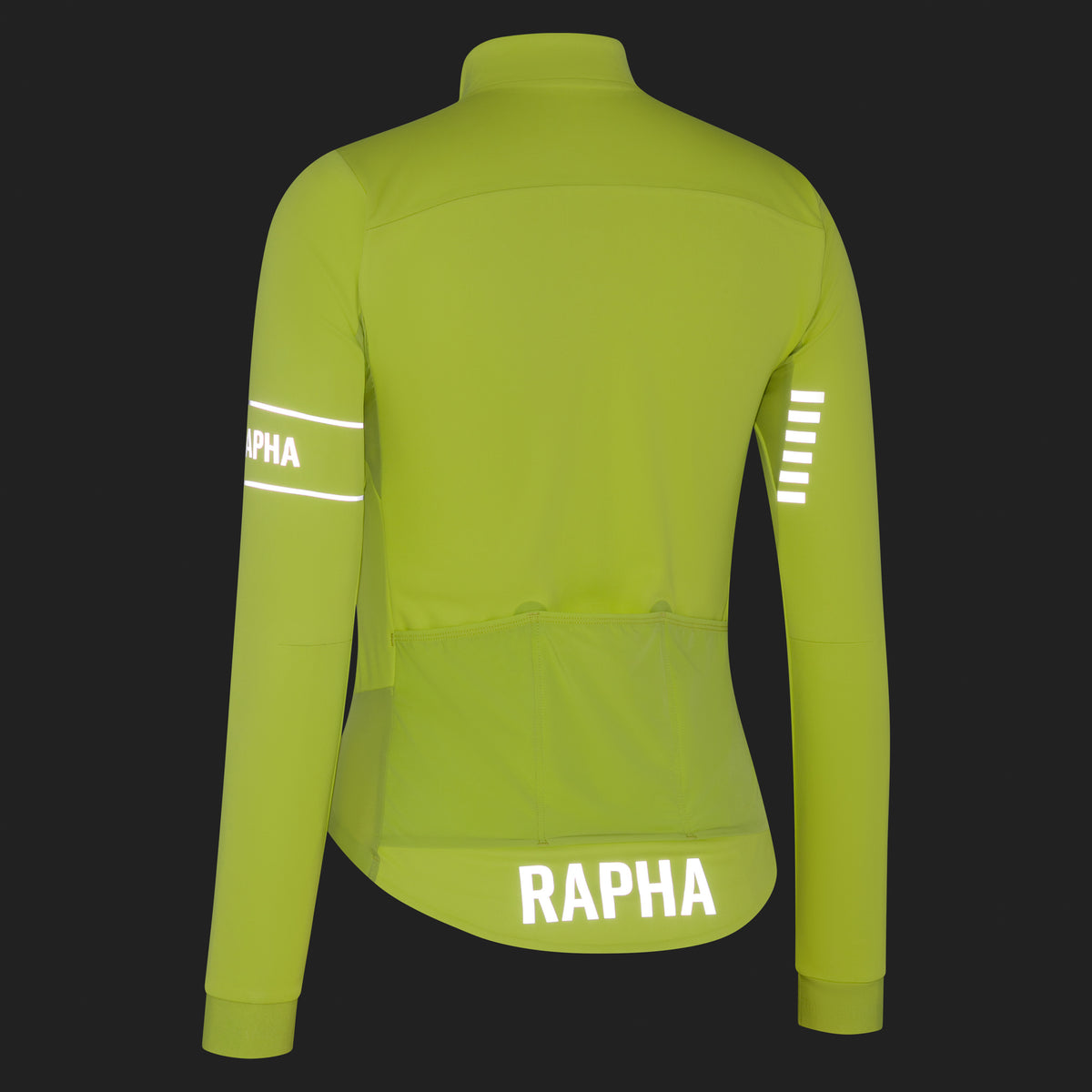 Women's Pro Team LS Windstopper Jersey - Bright Lime/Silver Reflective
