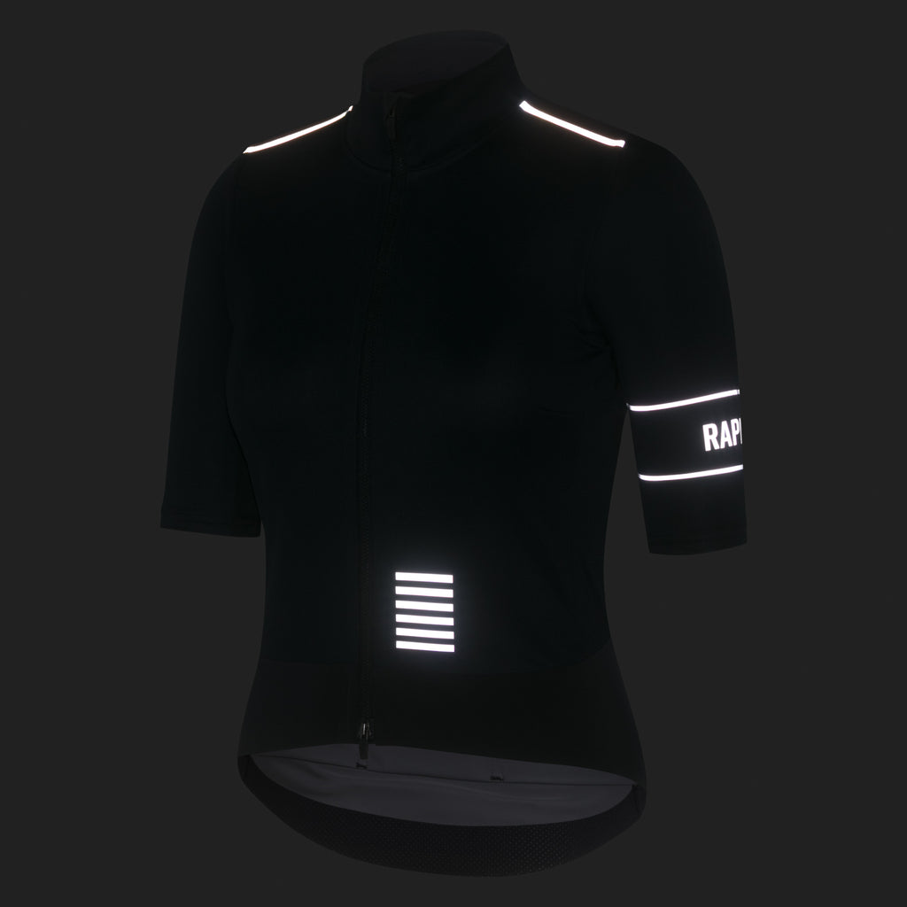 Women's Pro Team Windstopper Jersey - Black/Silver