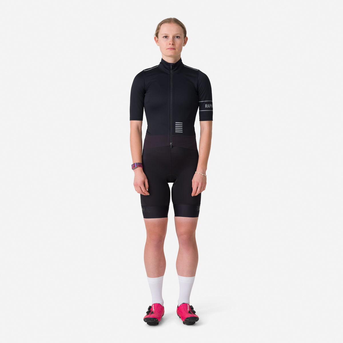Women's Pro Team Windstopper Jersey - Black/Silver