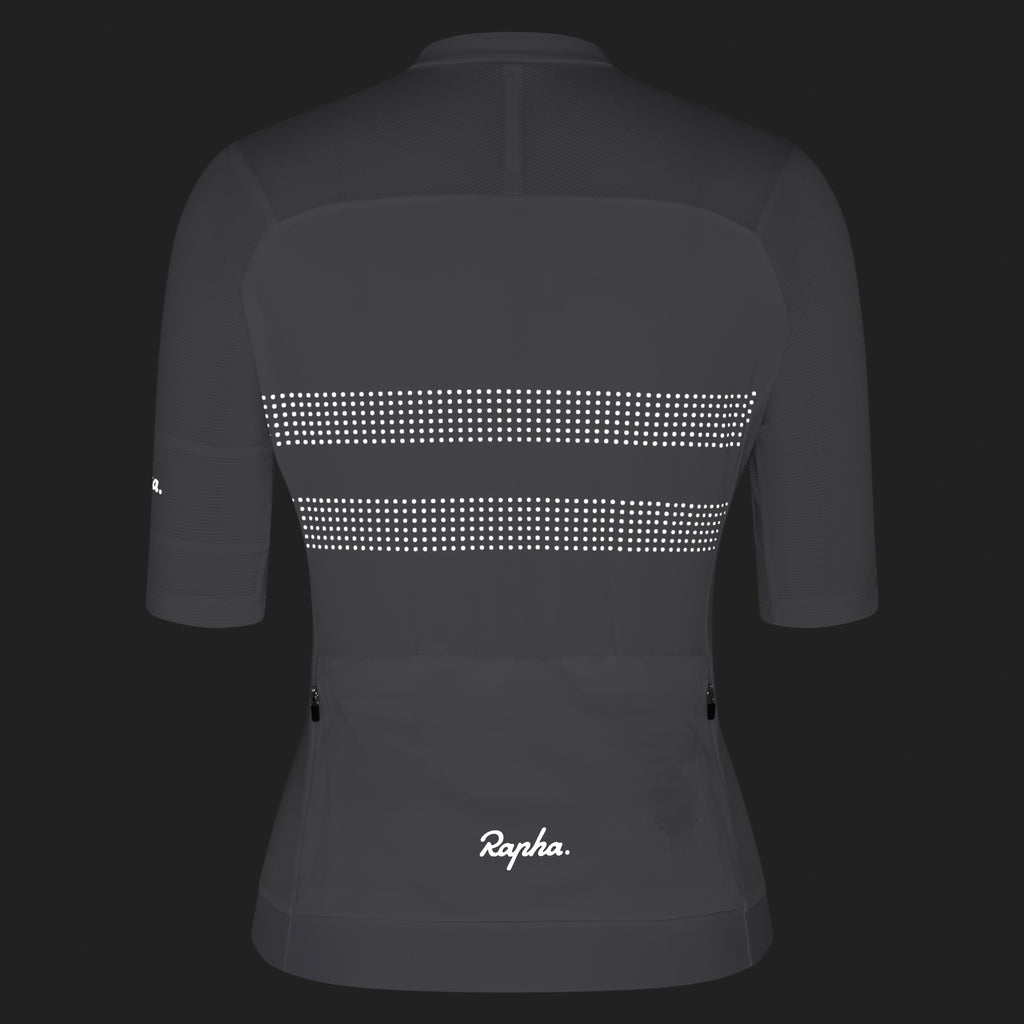 Women's Brevet Lightweight Jersey III - White/Silver Reflective