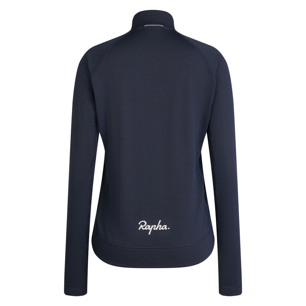 Women's Explore Zip Neck Pullover - Dark Grey/Off-White