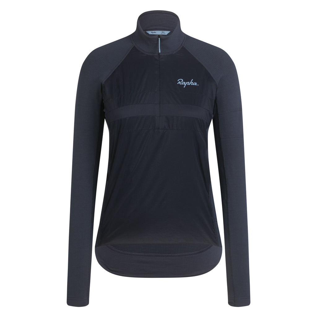 Women's Explore Zip Neck Pullover - Dark Grey/Dark Navy