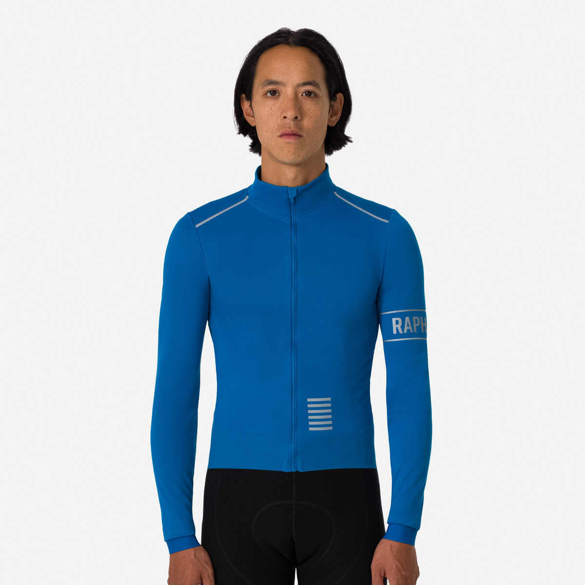 Men's Pro Team LS Windstopper Jersey - Petrol Blue/Silver Reflective