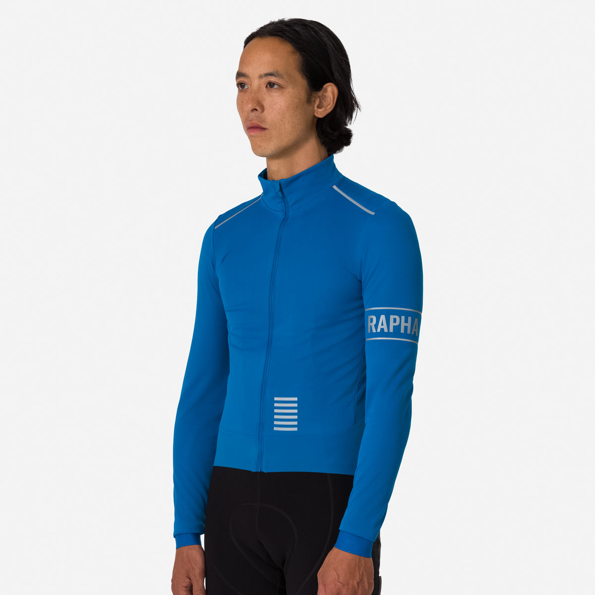 Men's Pro Team LS Windstopper Jersey - Petrol Blue/Silver Reflective