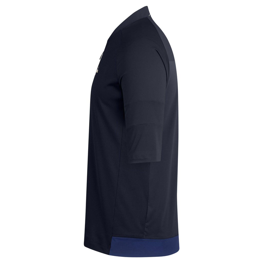 Men's Explore Zip Neck Technical T-shirt - Dark Navy/Off-White