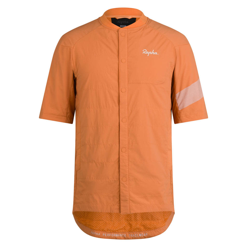 Men's Trail Insulated Short Sleeve Jacket - Dusted Orange/Silver