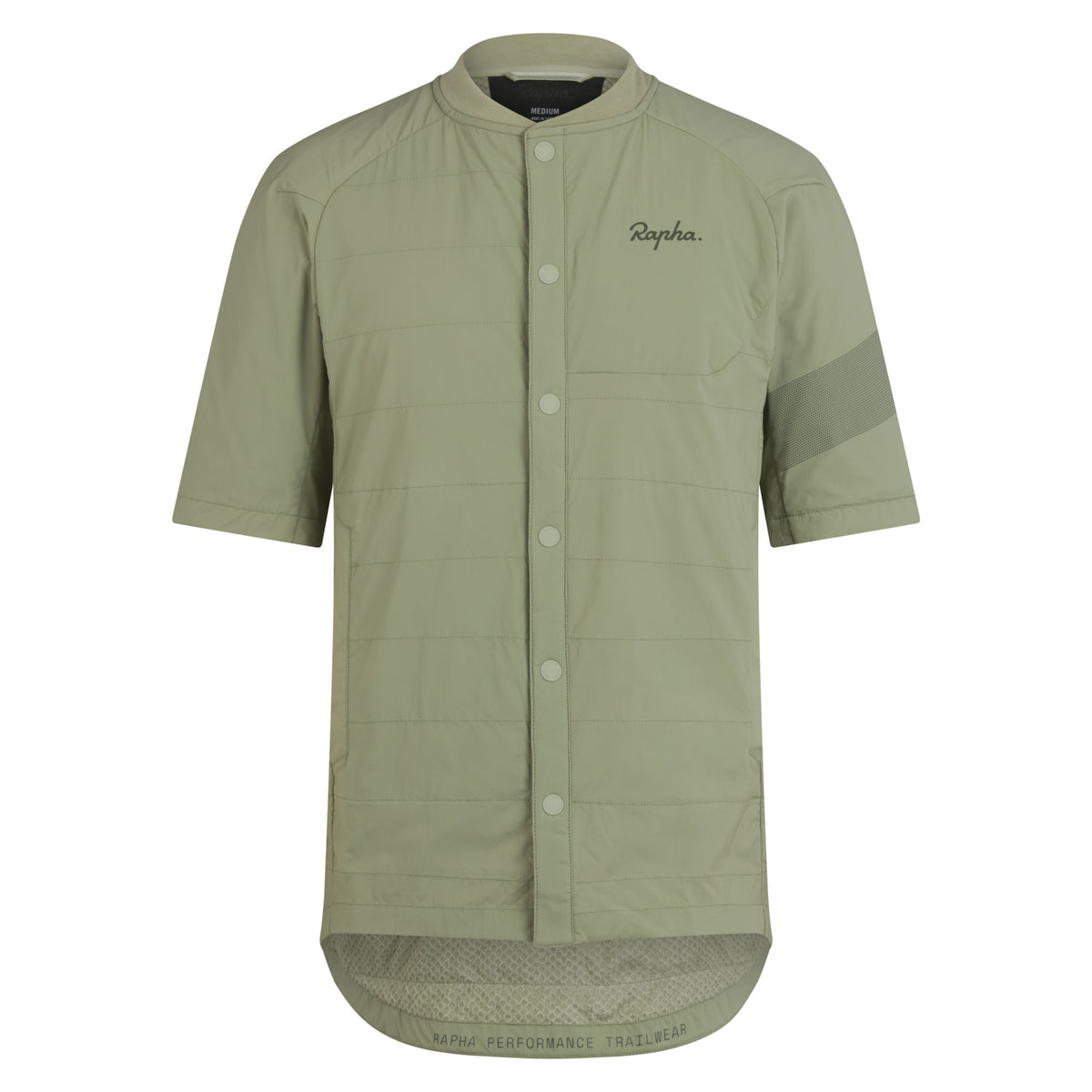 Men's Trail Insulated Short Sleeve Jacket - Olive Green/Deep Olive Green