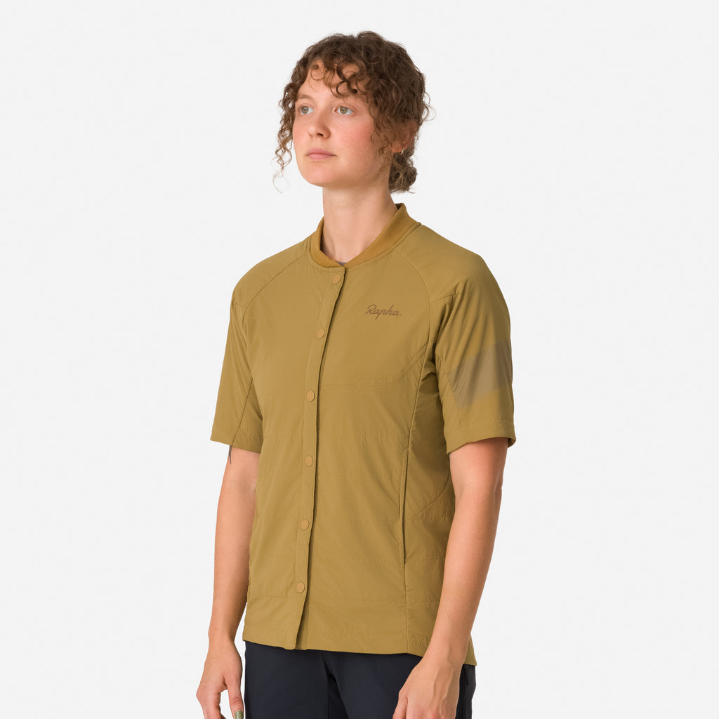 Women's Trail Insulated Short Sleeve Jacket - Faded Gold / Brown