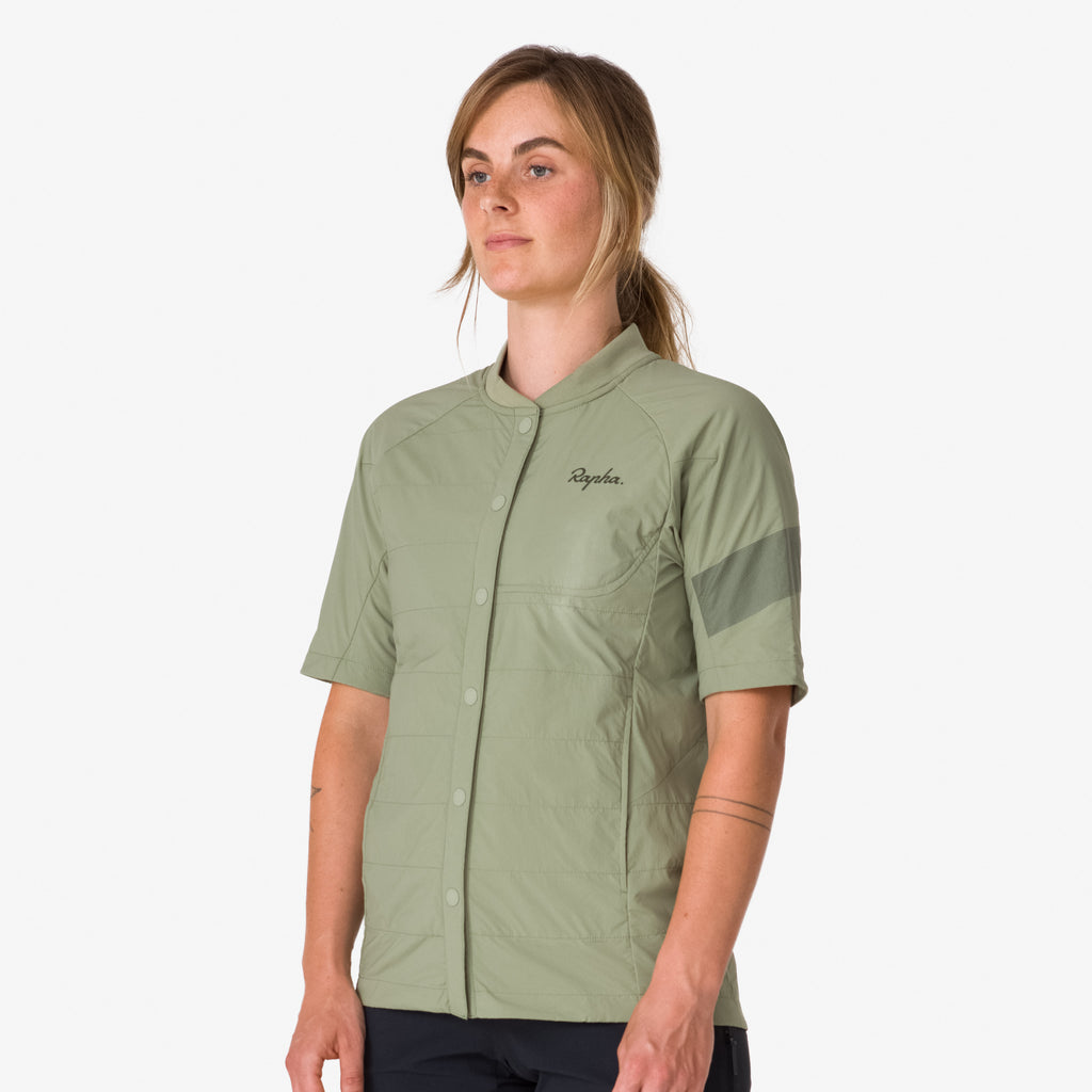 Women's Trail Insulated Short Sleeve Jacket - Olive Green/Deep Olive Green
