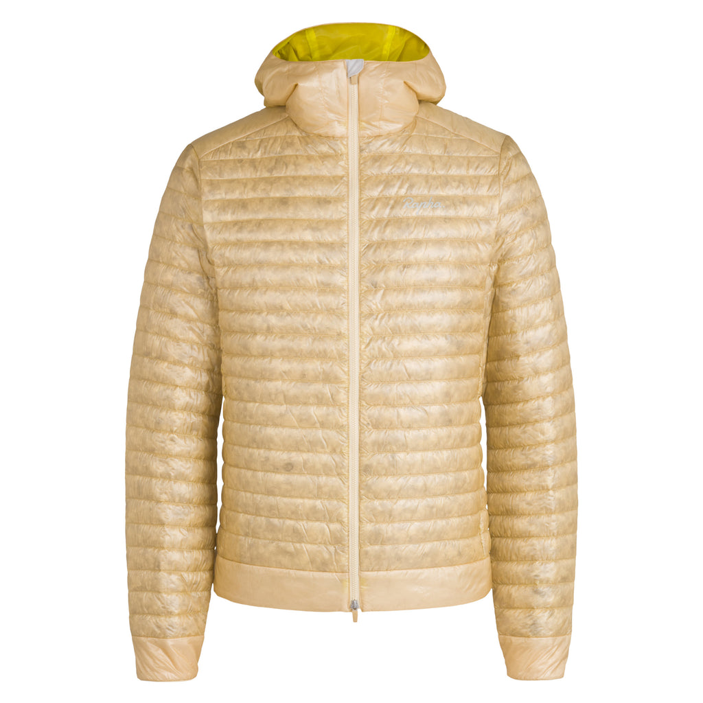 Men's Explore Lightweight Down Jacket - Sand/Chartreuse