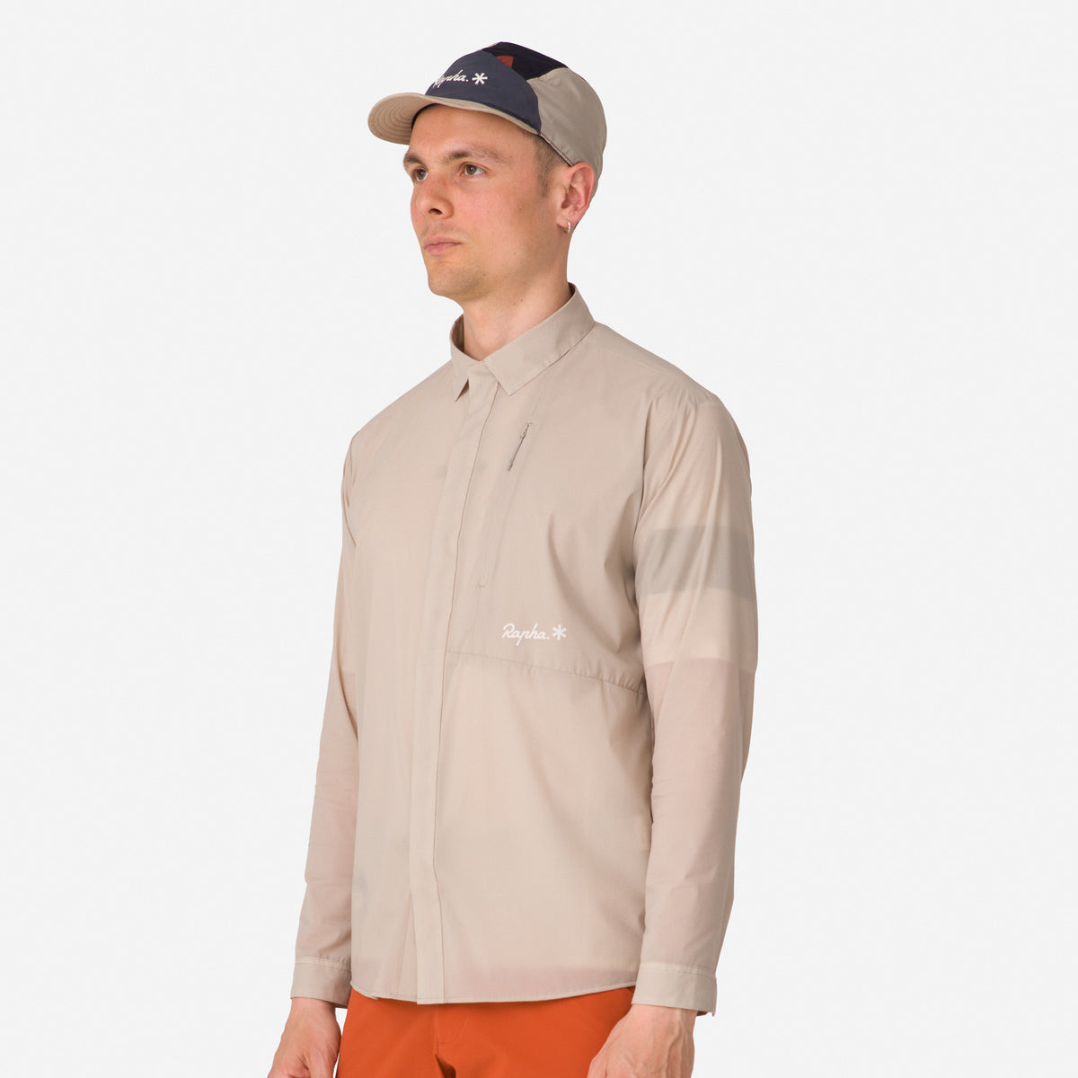 Men's Rapha + Snow Peak DWR Light Shirt - Stone/Off-White