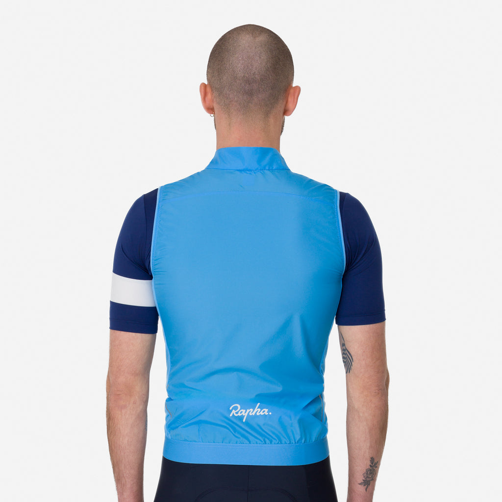 Men's Core Gilet - Cornflower/White
