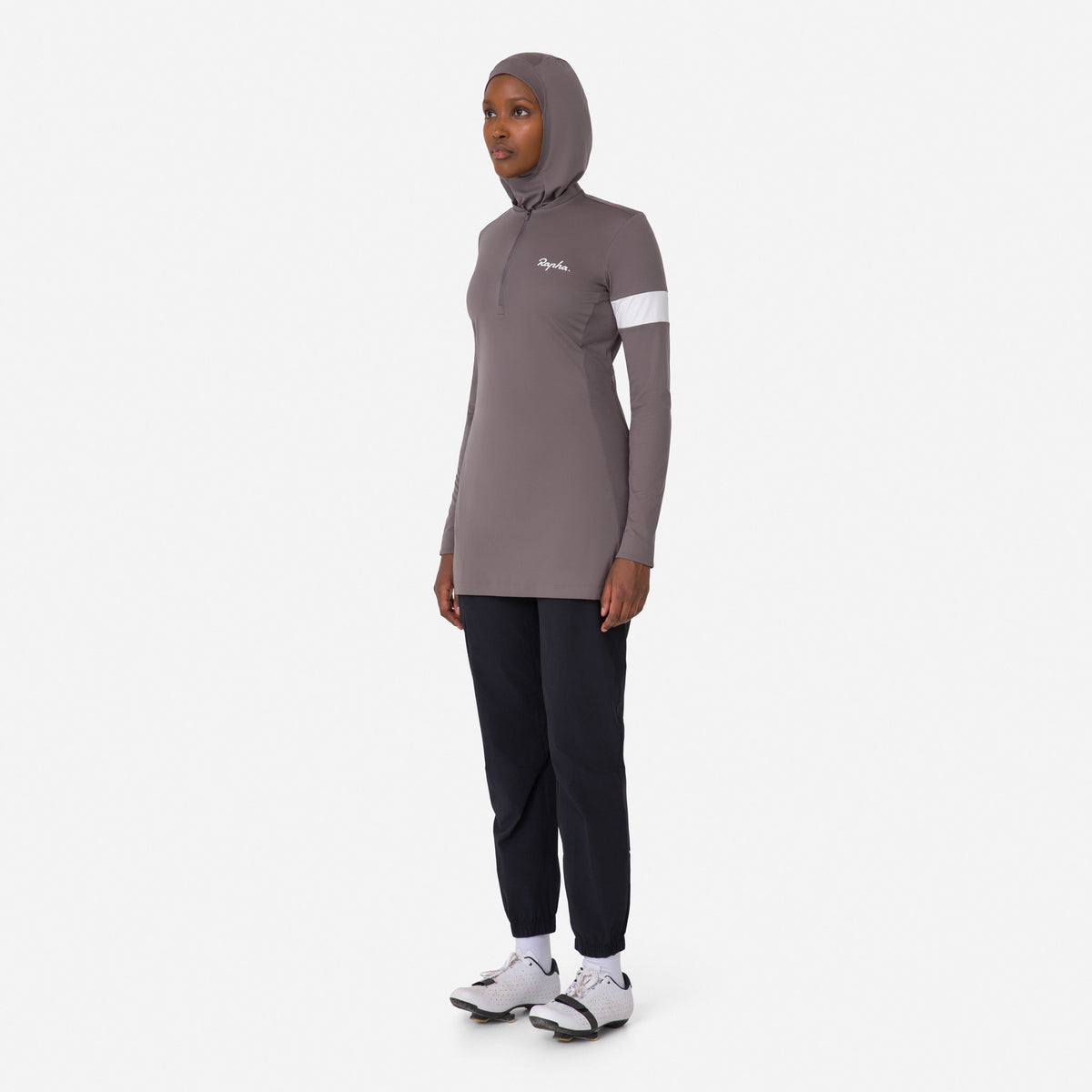 Women's Riding Pants with Pad - Black/White