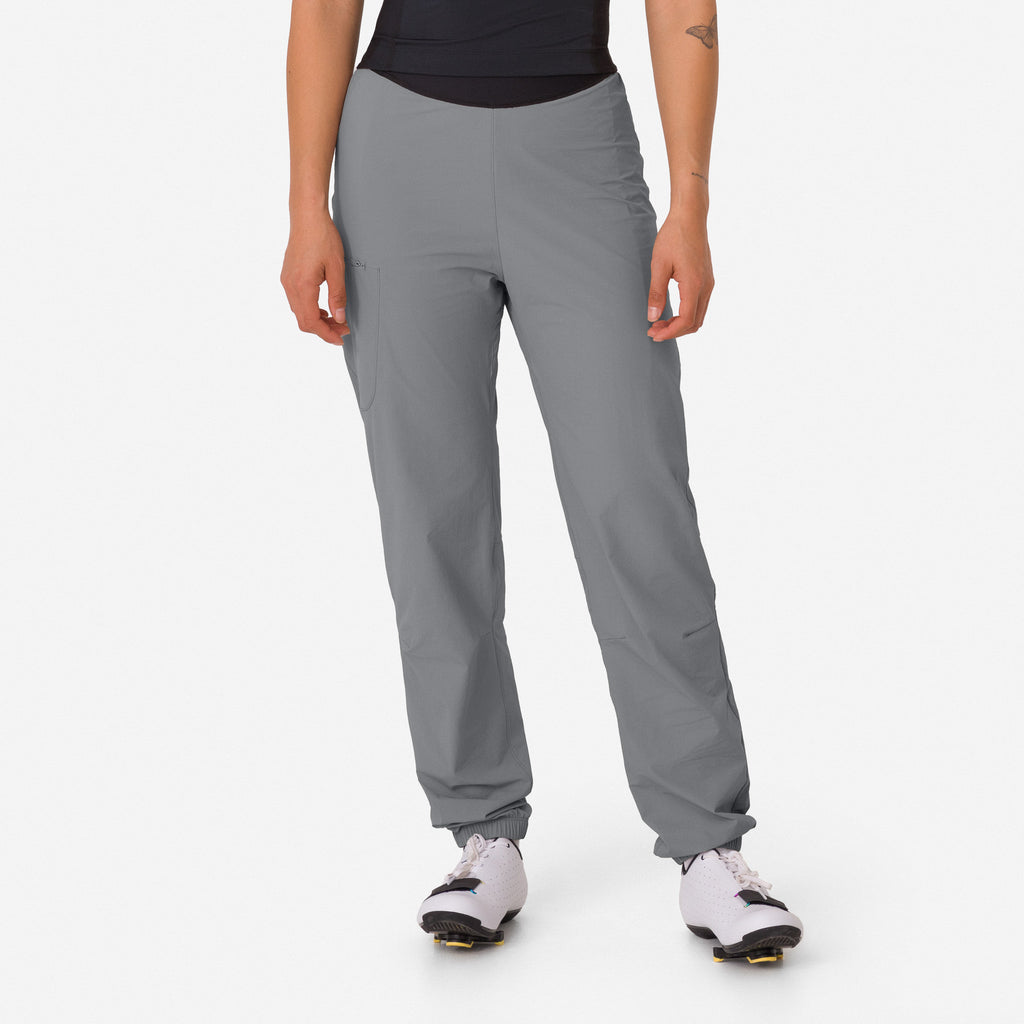 Women's Riding Pants with Pad - Sage Grey / Light Metal Grey