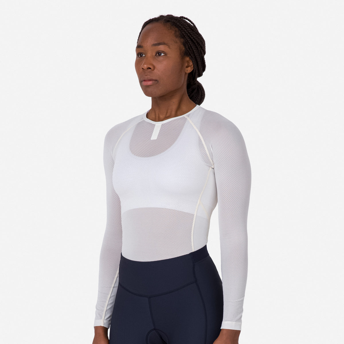 Women's Lightweight Base Layer - Long Sleeve - White / White