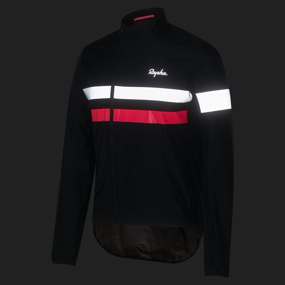 Men's Brevet Gore-Tex Rain Jacket - Dark Navy/High-Vis Pink/White