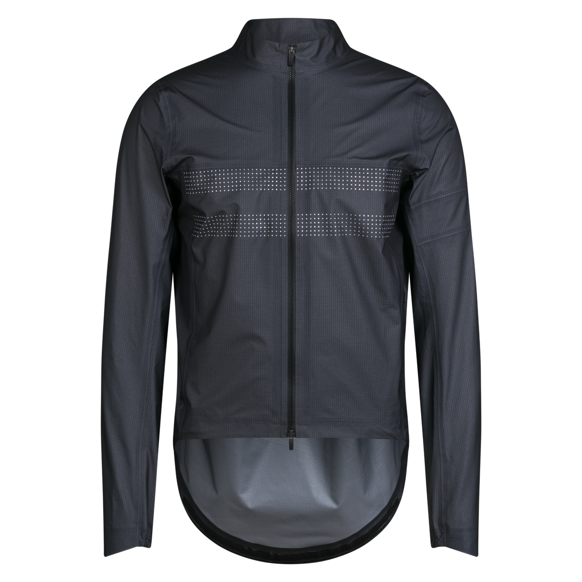 Men's Brevet Gore-Tex Rain Jacket - Black/Silver Reflective