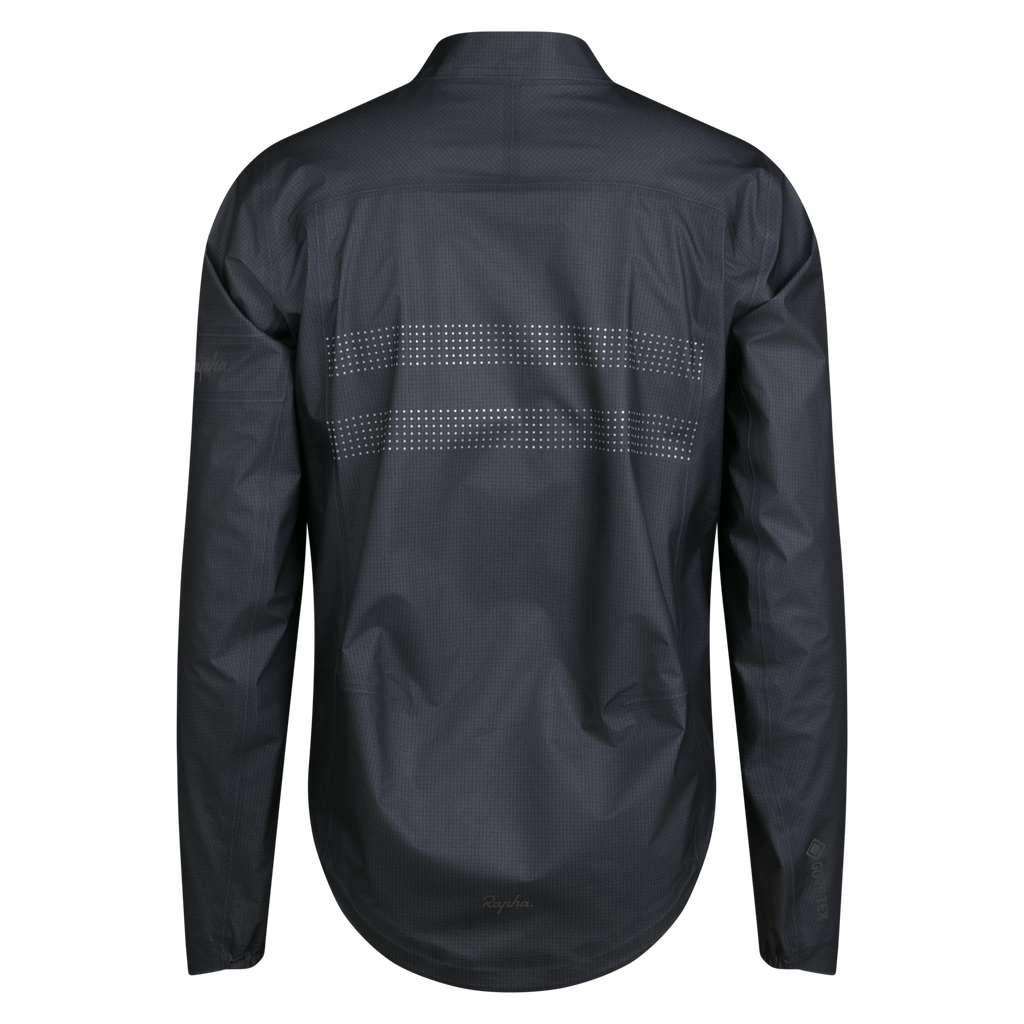 Men's Brevet Gore-Tex Rain Jacket - Black/Silver Reflective
