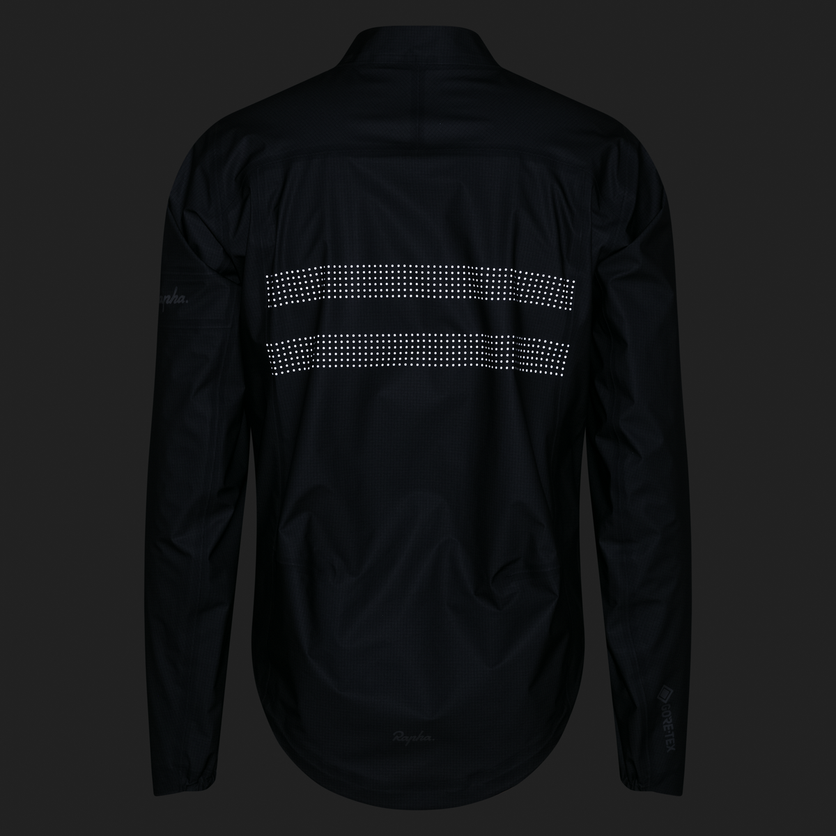Men's Brevet Gore-Tex Rain Jacket - Black/Silver Reflective
