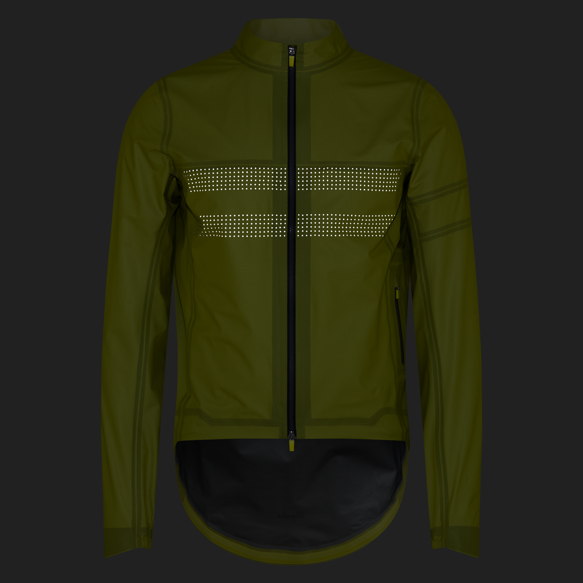Men's Brevet Gore-Tex Rain Jacket - Chartreuse/Black