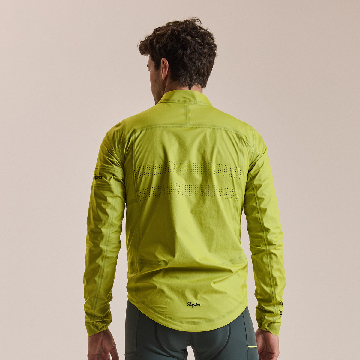 Men's Brevet Gore-Tex Rain Jacket - Chartreuse/Black