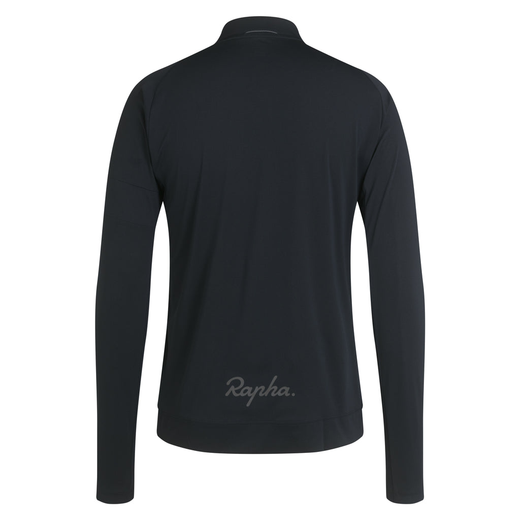Men's Explore Long Sleeve Zip Neck Tech T-shirt - Black/Black