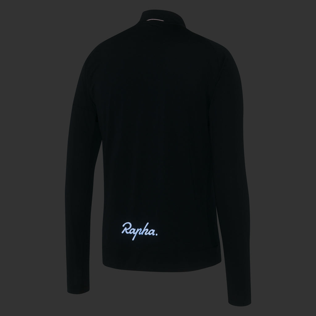 Men's Explore Long Sleeve Zip Neck Tech T-shirt - Black/Black