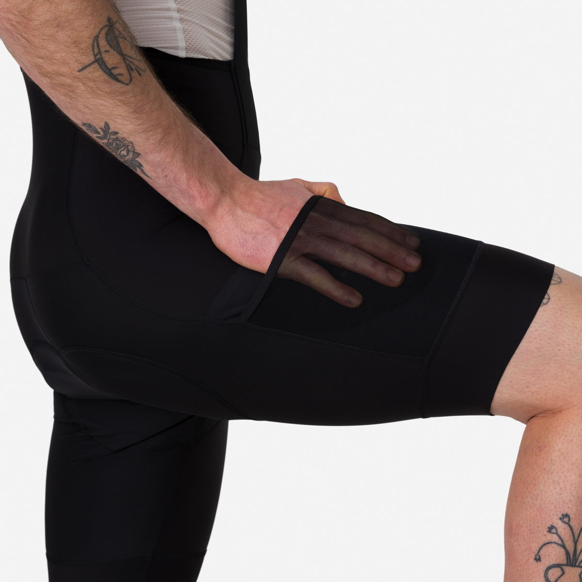 Men's Brevet Element Cargo Bib Shorts - Black/Black