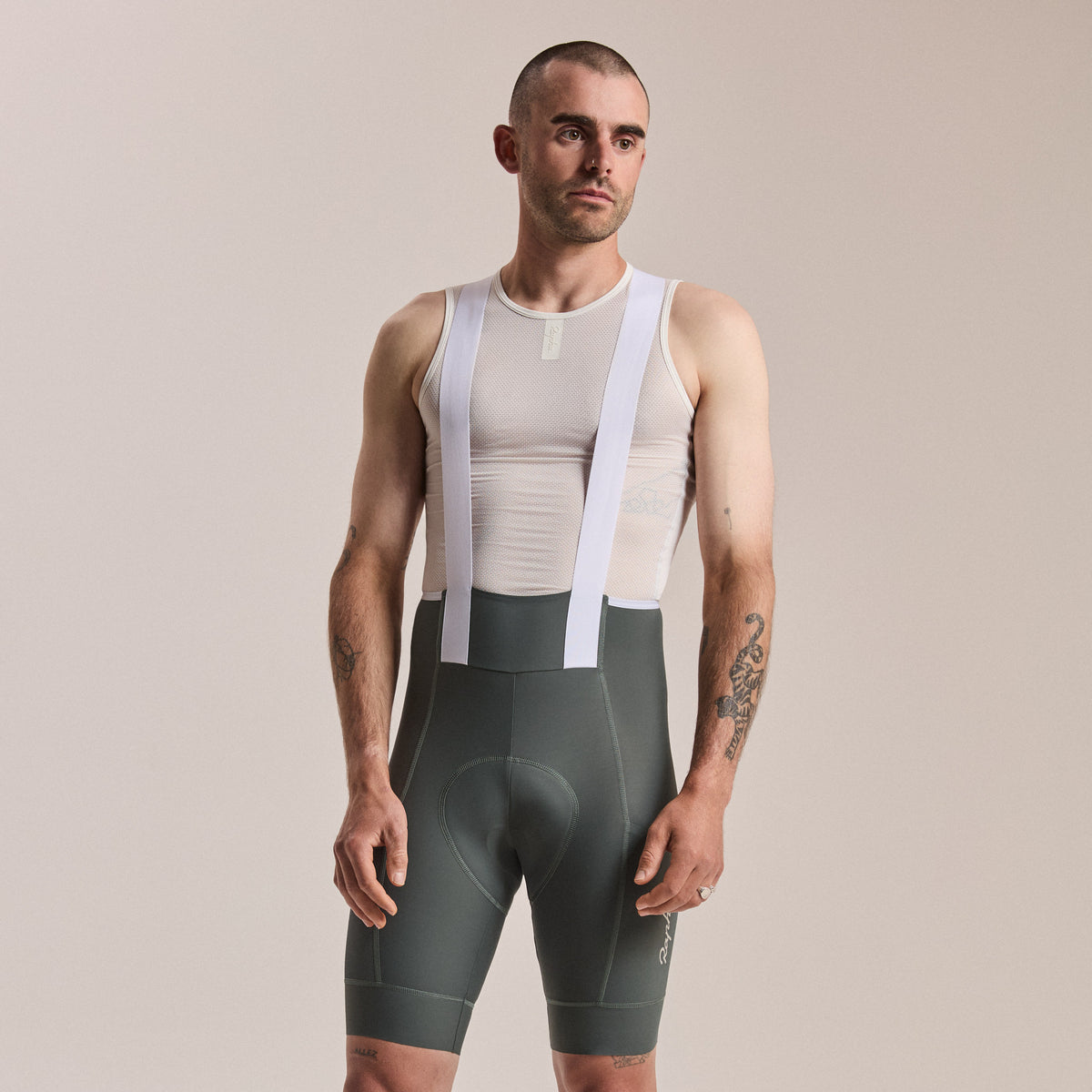 Men's Brevet Element Cargo Bib Shorts - Onyx/White