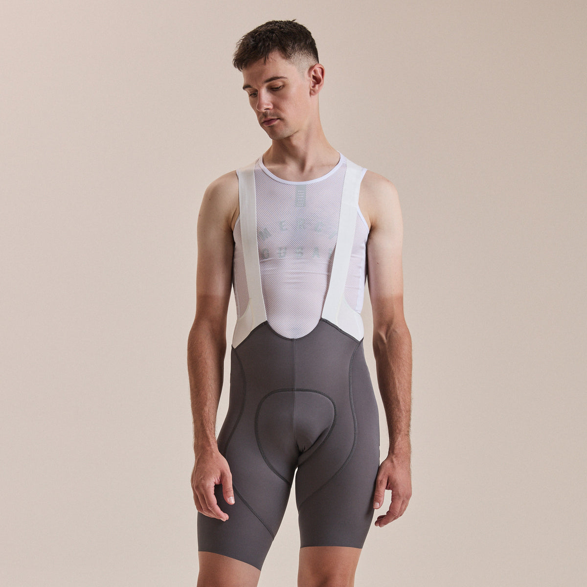 Men's Pro Team Bib Shorts III - Regular - Dark Grey/White