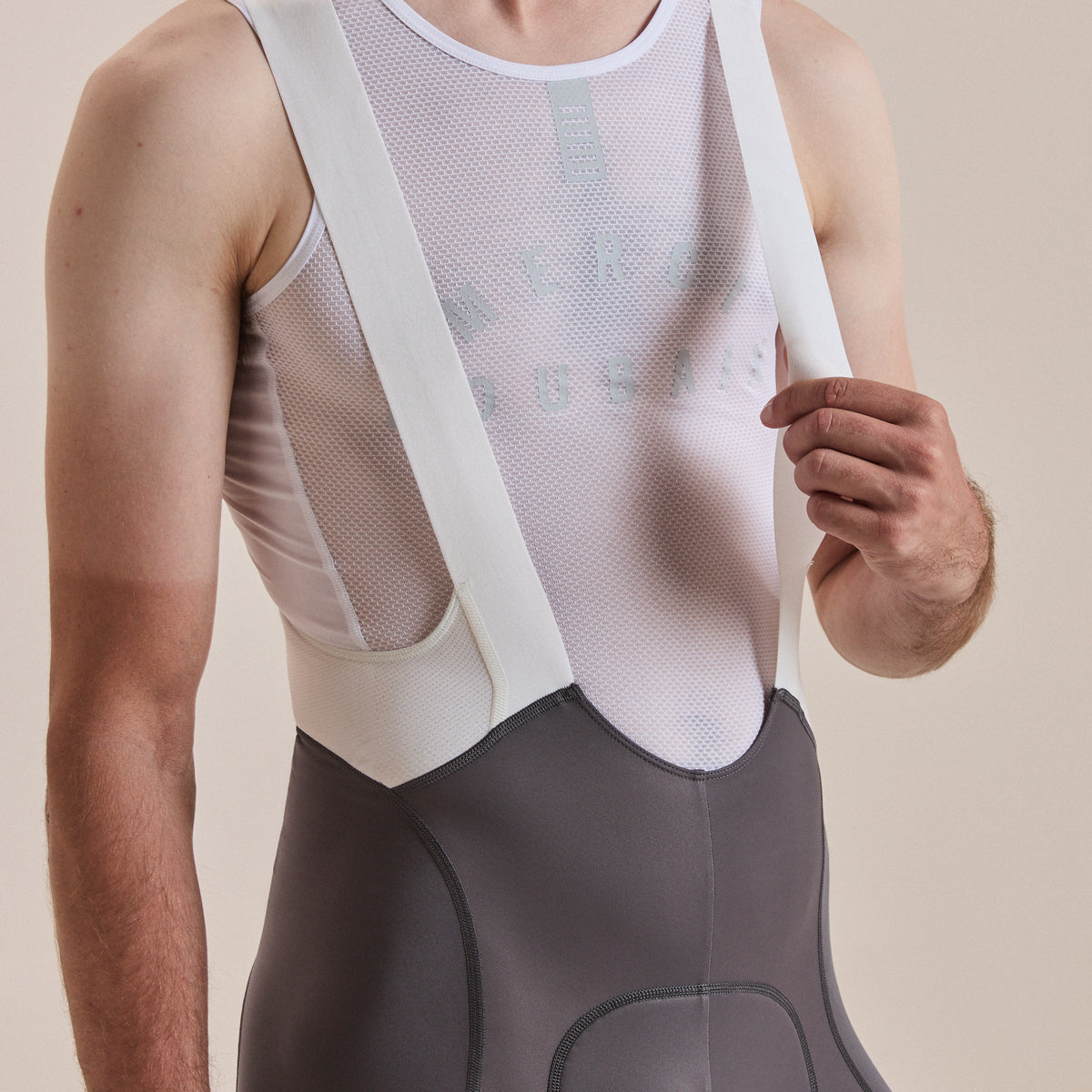 Men's Pro Team Bib Shorts III - Regular - Dark Grey/White