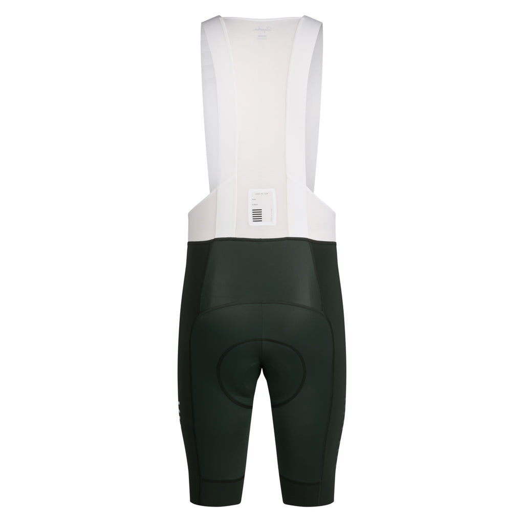 Men's Pro Team Bib Shorts III - Long - Bottle Green/White