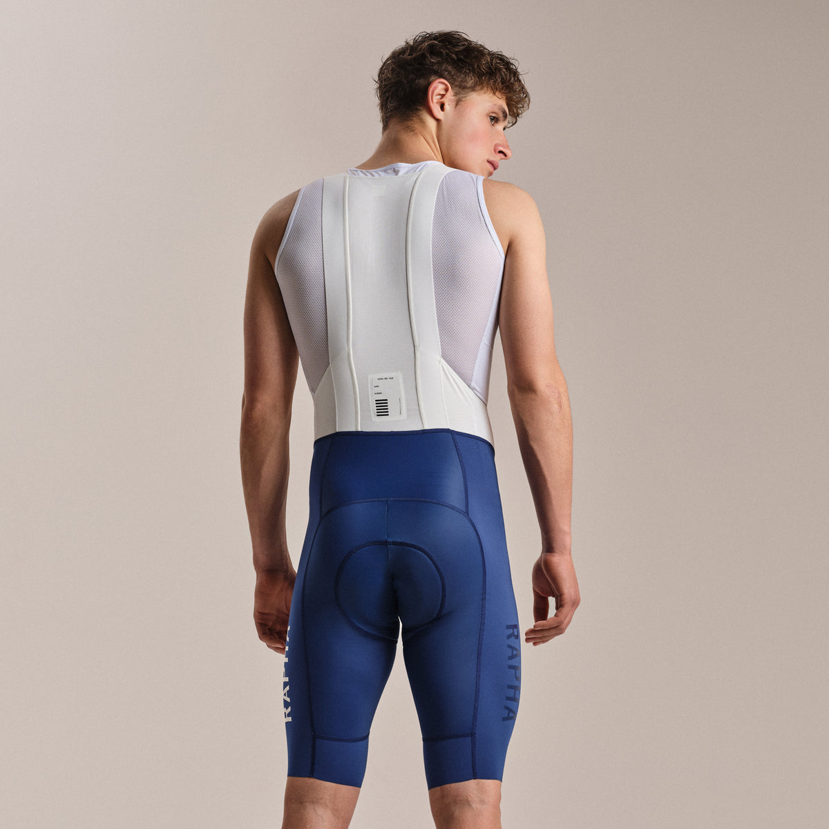 Men's Pro Team Bib Shorts III - Long - Fossil Blue/White