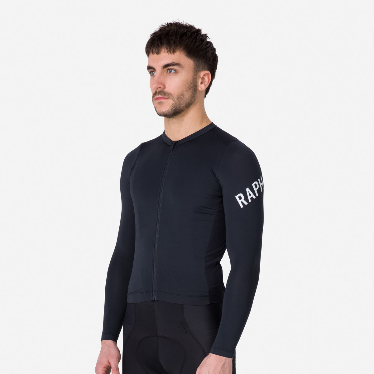 Men's Pro Team Long Sleeve Lightweight Jersey - True Black