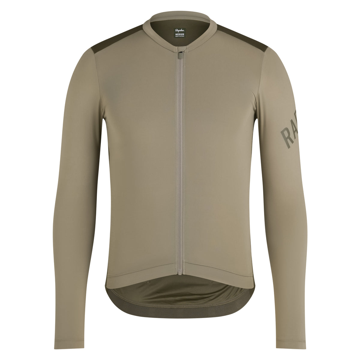 Men's Pro Team Long Sleeve Lightweight Jersey - Khaki/Moss Green