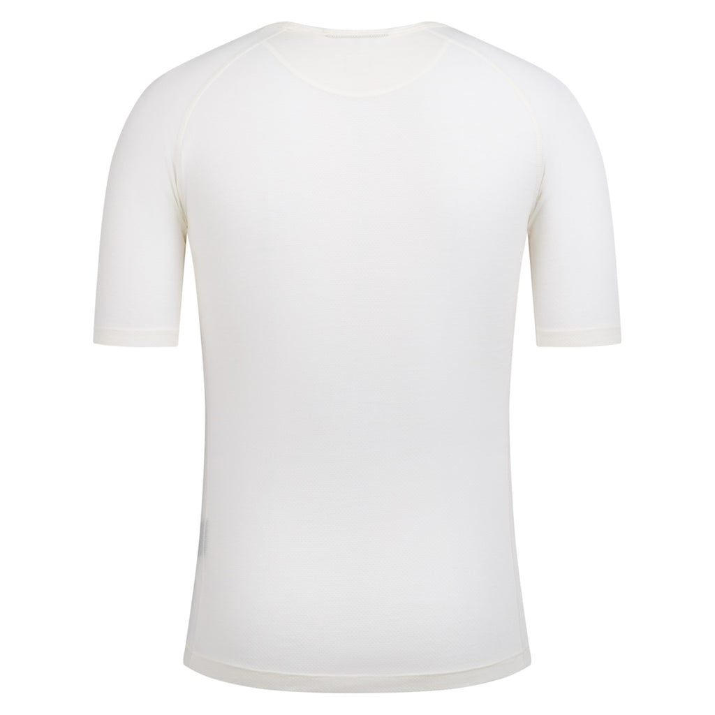 Men's Merino Lightweight Base Layer - Short Sleeve - Cream/White