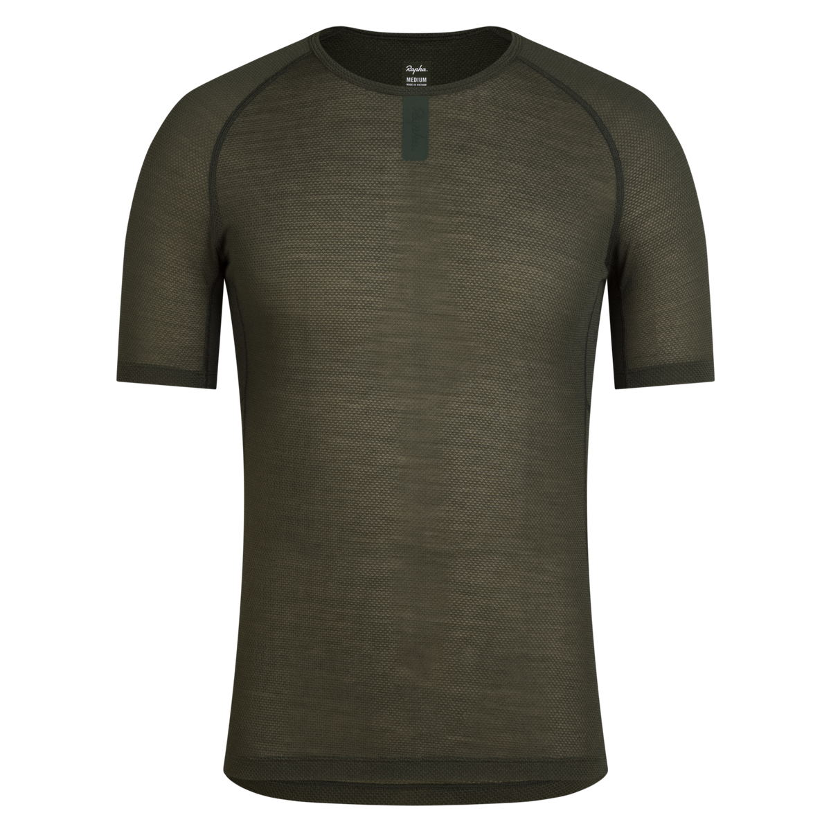 Men's Merino Lightweight Base Layer - Short Sleeve - Dark Green/Dark Green