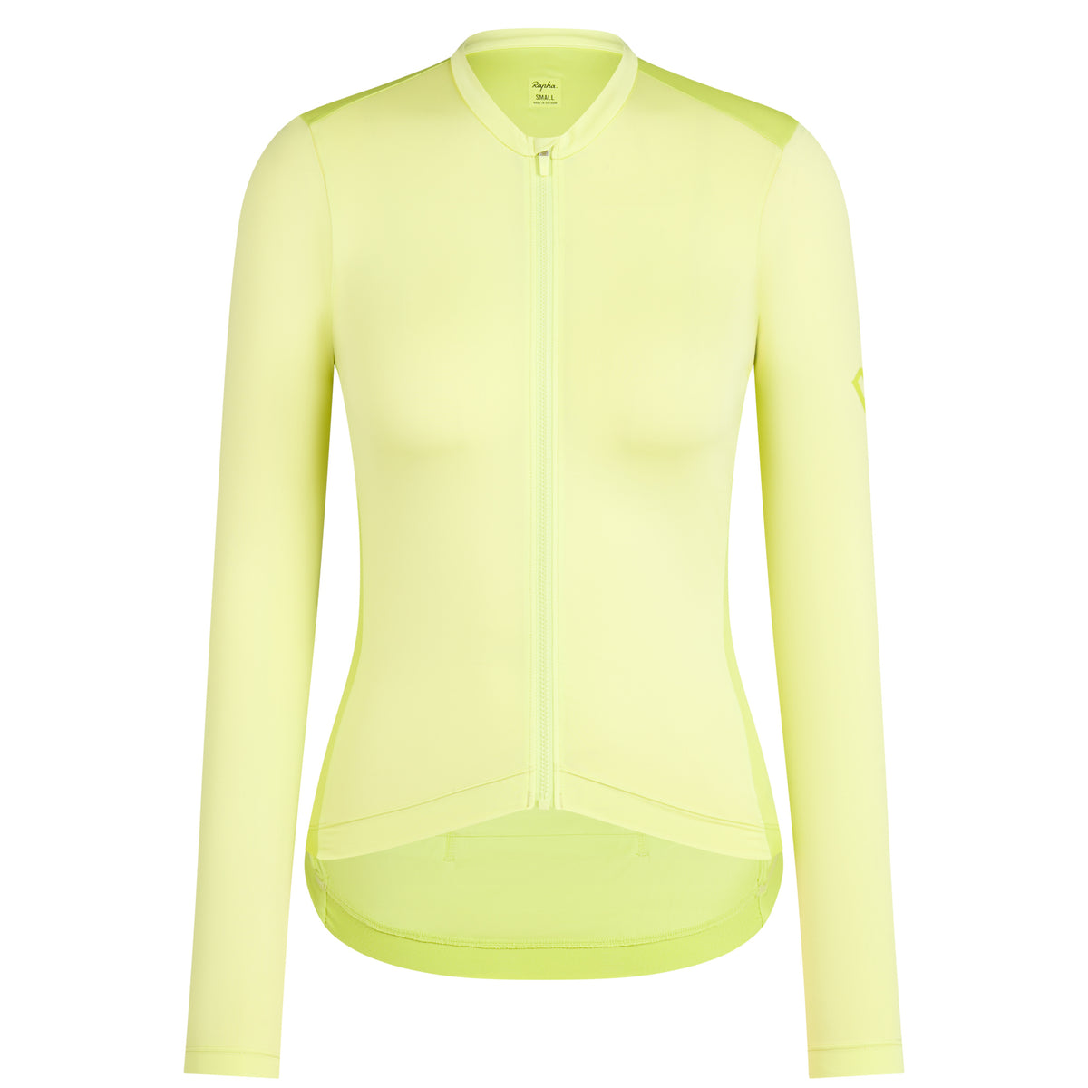 Women's Pro Team Long Sleeve Lightweight Jersey - Lime Green/Bright Lime