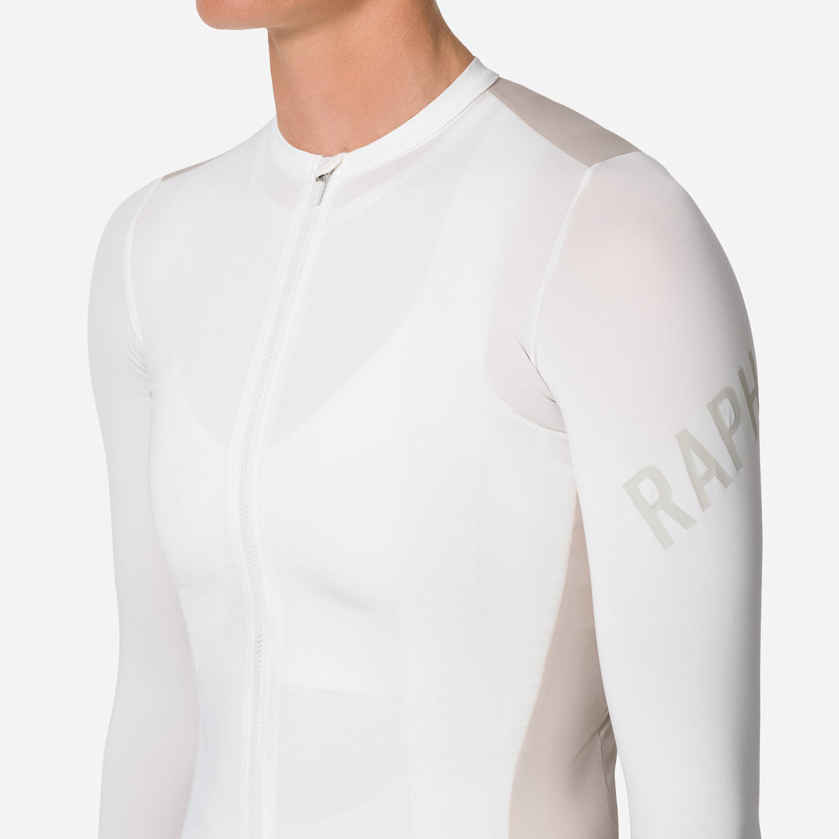 Women's Pro Team Long Sleeve Lightweight Jersey - White/Silver