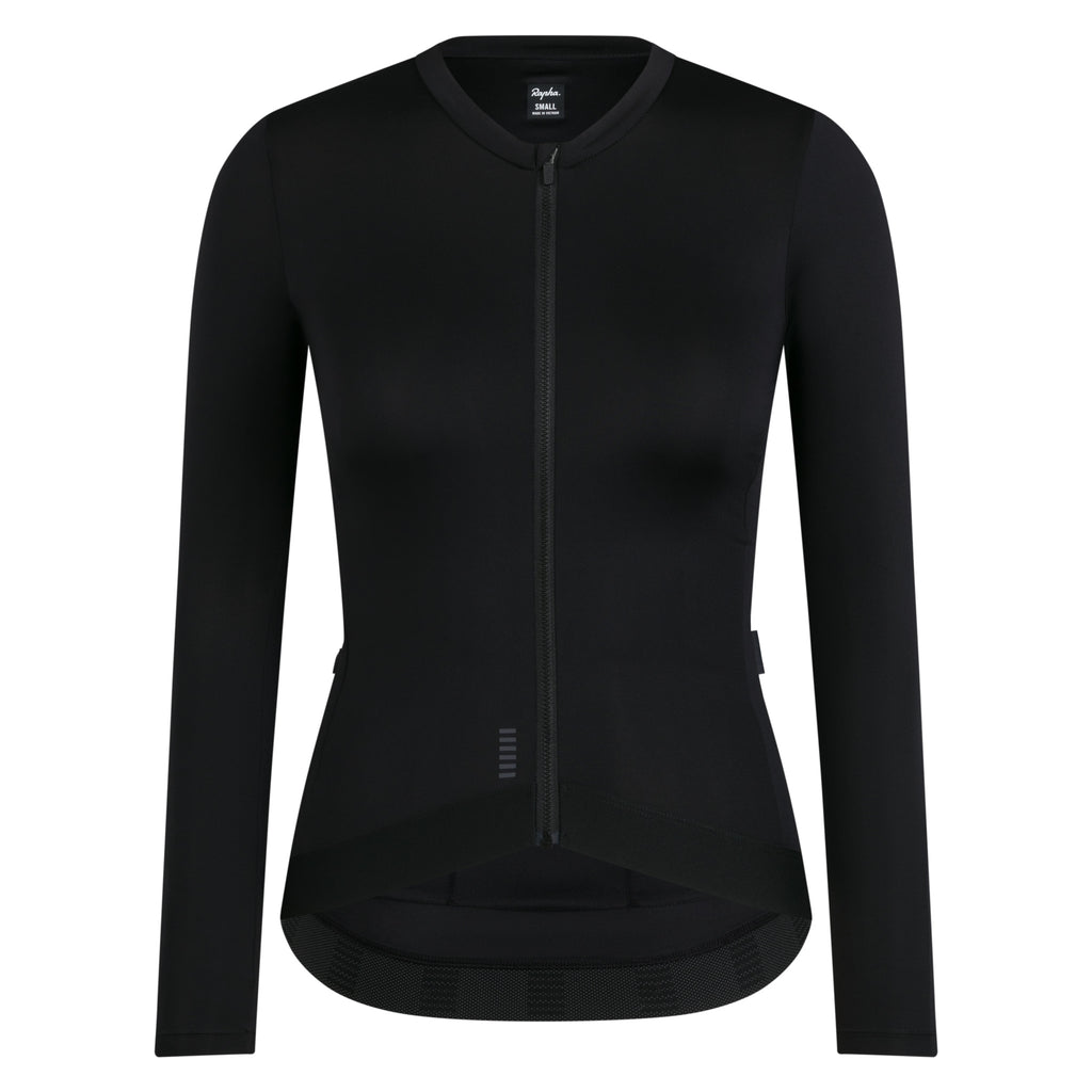 Women's Pro Team LS Lightweight Jersey III - Black/Dark Grey